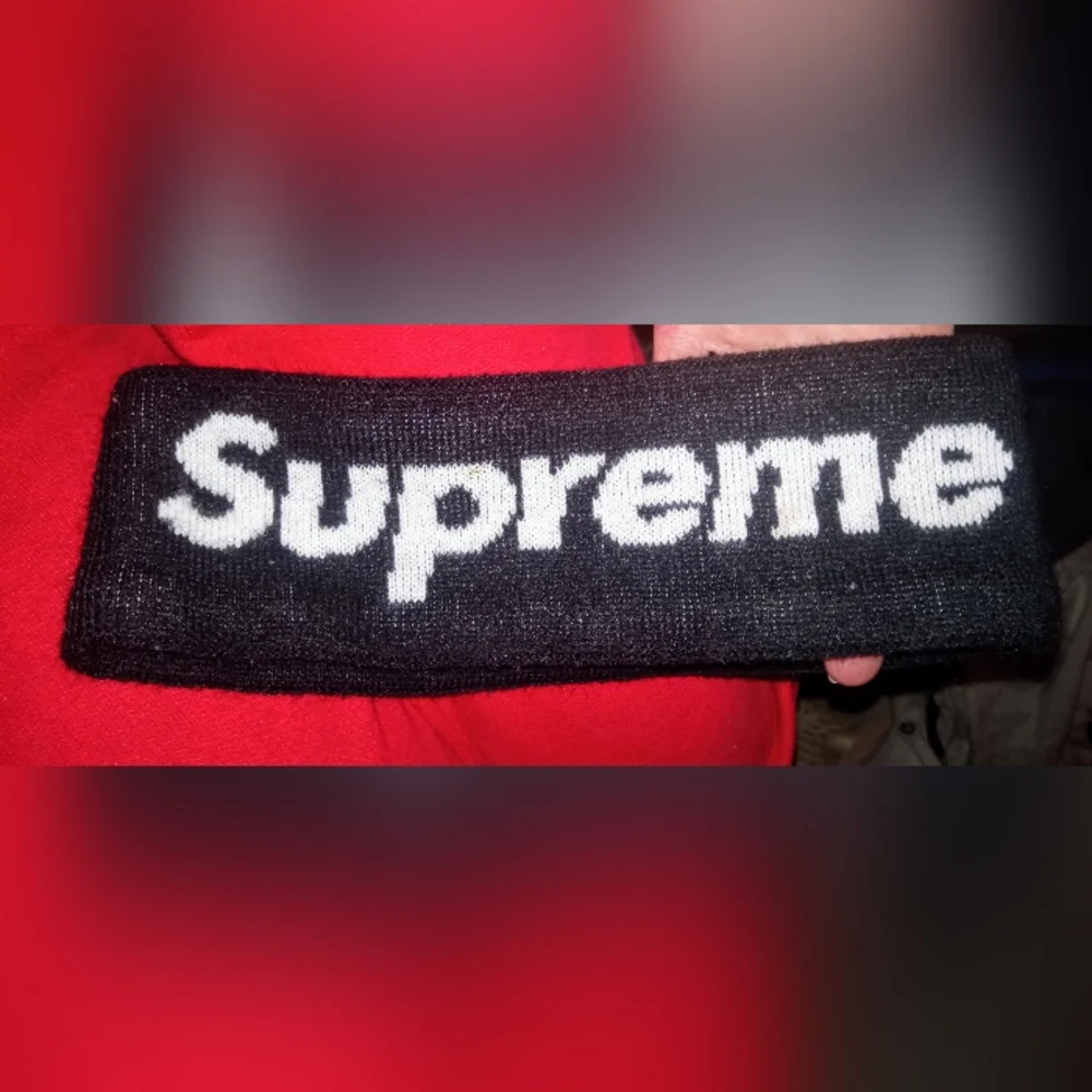 Authentic SUPREME Headband Black/White New Era! - Picture 3 of 4